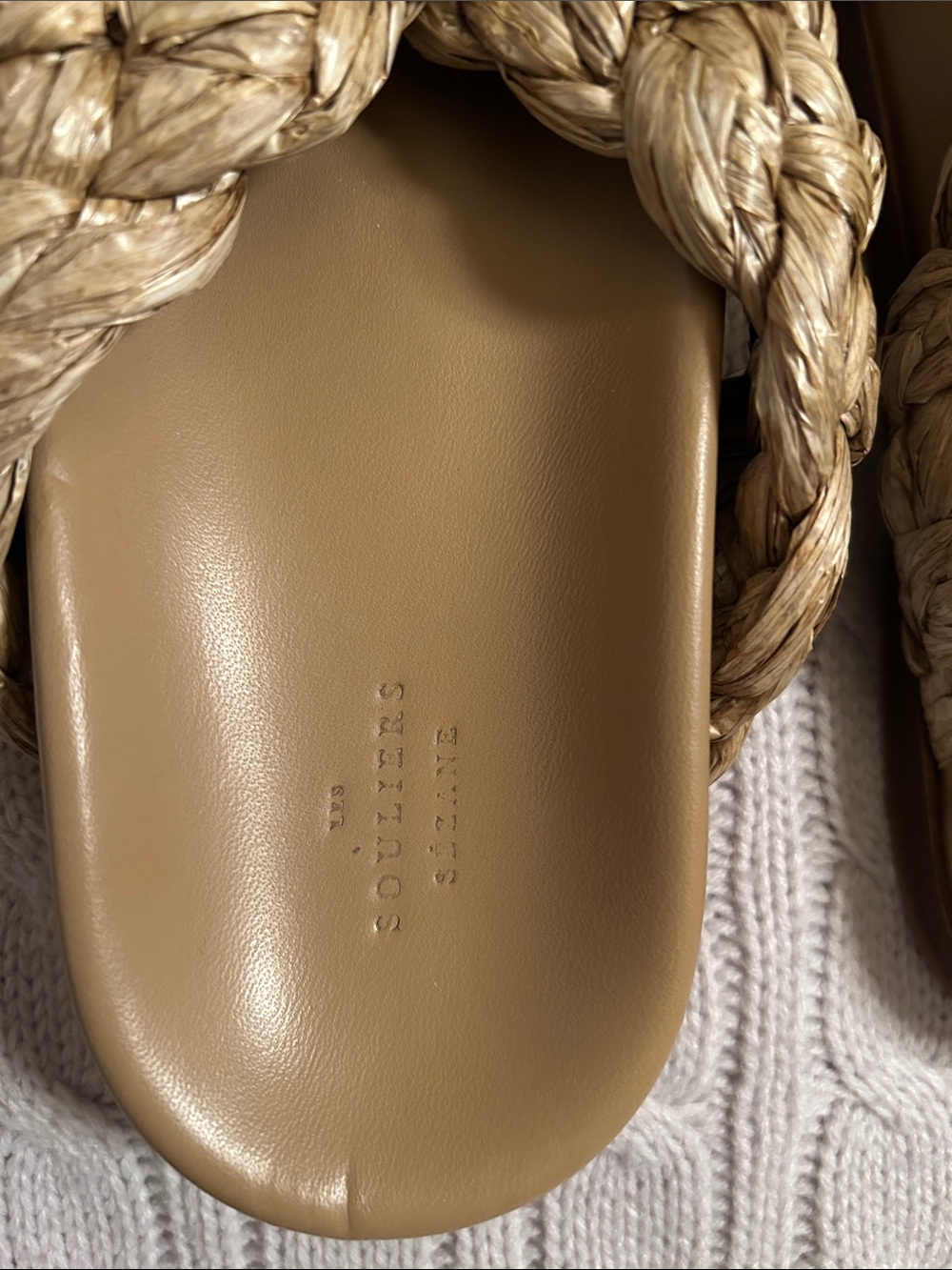 Sézane Raffia Sandals - Picture 2 of 5